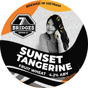 7 Bridges Brewing Co. - Sunset Tangerine - Fruit Wheat - 20L Talos Keg  (A type Coupler)