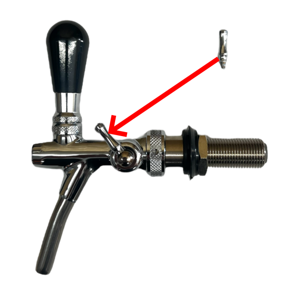 Side arm for lindr or portapint tap