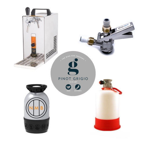 Lindr 20/K Starter kit (Wine) Keg and cleaning bottle