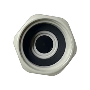 Keg coupler fitting - Gas/Product 3/8" x 1/2" female adaptor (Grey)