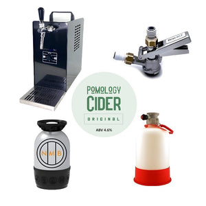 PortaPint 25C Starter kit (Cider) - Includes coupler, Cider keg and cleaning bottle