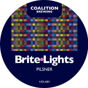 Coalition Brewing - Brite Lights Pilsner (ABV 4.0%) – 20L Keykeg