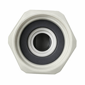 Keg coupler fitting - Gas/Product 3/8" x 1/2" female adaptor (Grey)