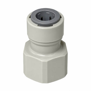 Keg coupler fitting - Gas/Product 3/8" x 1/2" female adaptor (Grey)