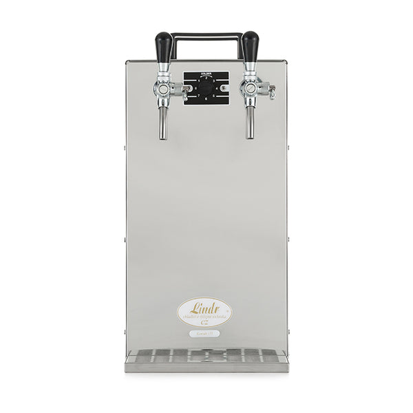 Lindr 155/K Twin Tap Draught Dispenser - Green Line - National Mobile Bars