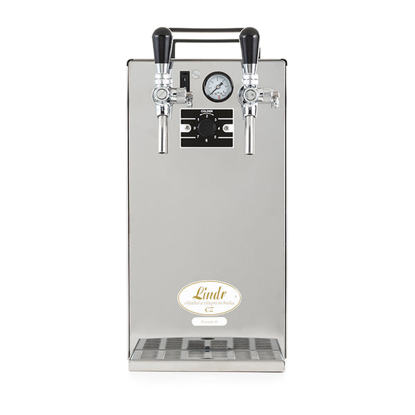 Lindr 40/K Profi Twin Tap Draught Dispenser - Green Line - National Mobile Bars